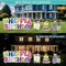 Happy Birthday Yard Sign, Colourful Happy Birthday Lawn Signs with Stakes LED Personalized Garden Birthday Board Party Favors Decor for Gift Outdoor Indoor Home Front Decorations Supplies